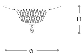 Sirius Opera Italamp Ceiling Lamp Dimensions